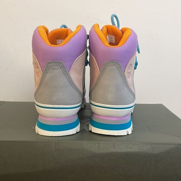 Timberland Euro Hiker Boots Gray Purple Turquoise Women 7.5(TB0A412WD52) - Picture 9 of 14